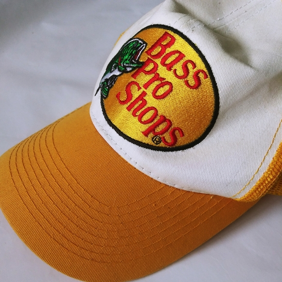 Bass Pro Shop Yellow Baseball Cap - Picture 3 of 6
